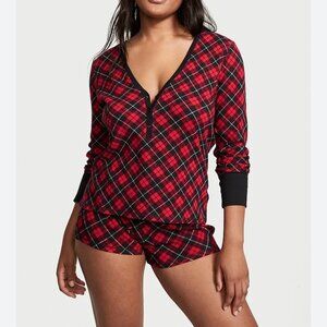 Victoria’s Secret Small Buffalo Check Plaid Pajama Set Loungewear Intimates Cabi